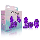 Viben Small Purple Metal Remote-Controlled Vibrating Plug Butt Plugs - Vibrating